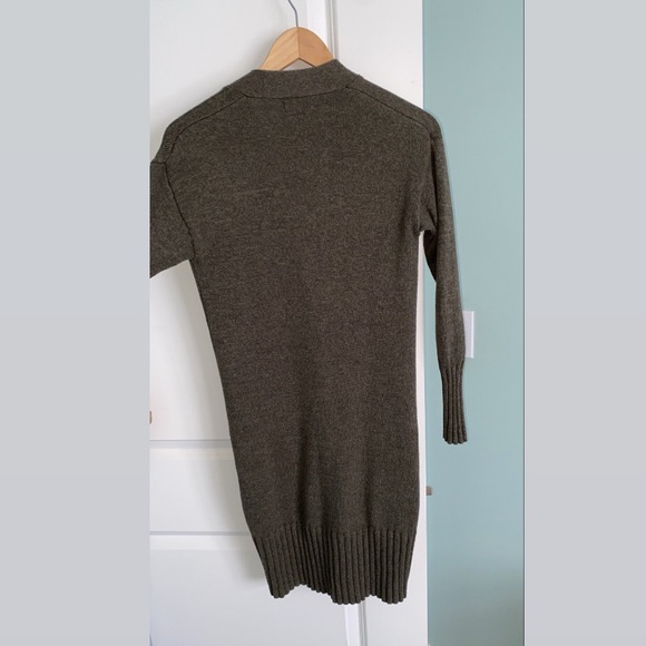 Button Down Cardigan, in Forest Green - Picture 2 of 3